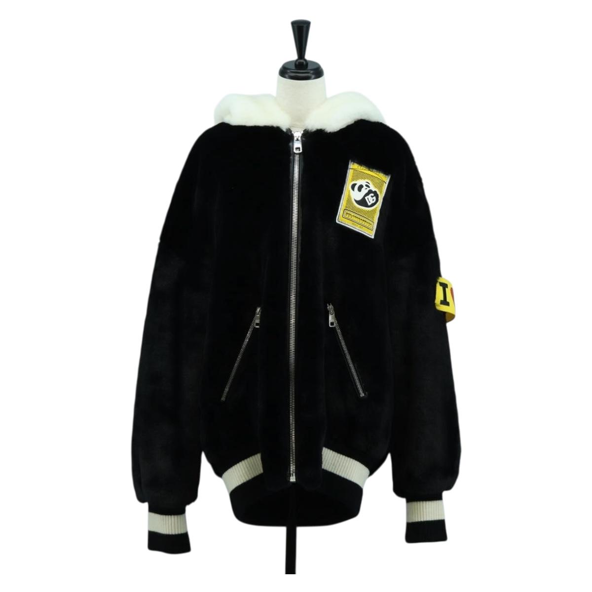 Dolce&Gabbana ジャケット DOLCE&GABBANA D&G x Jujutsu Kaisen Fur Blouson Panda Jacket White