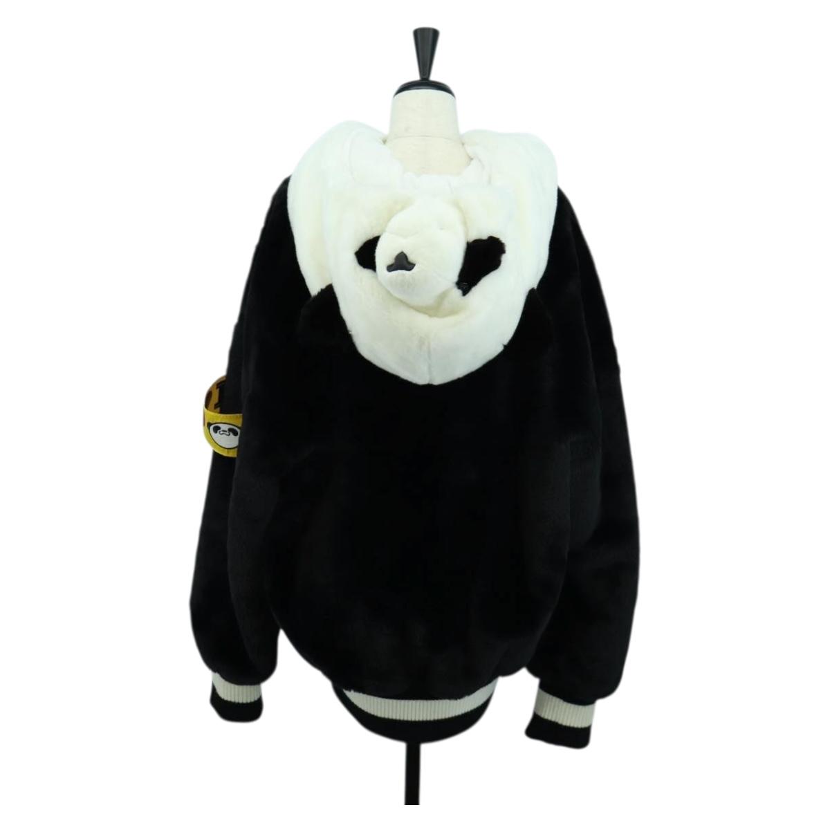 DOLCE&GABBANA D&G x Jujutsu Kaisen Fur Blouson Panda Jacket White
