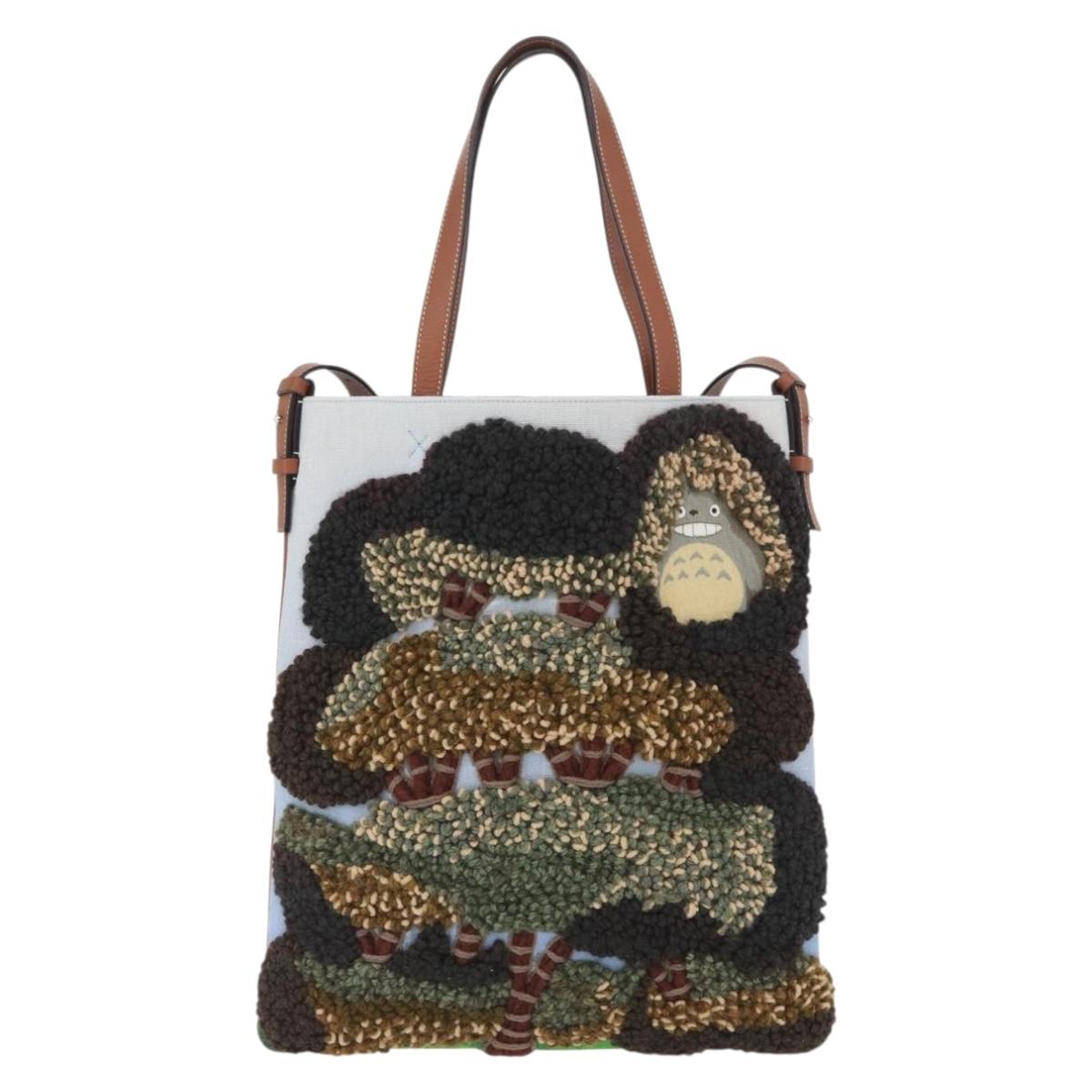 LOEWE × Studio Ghibli My Neighbor Totoro Bag 2way Brown Silver