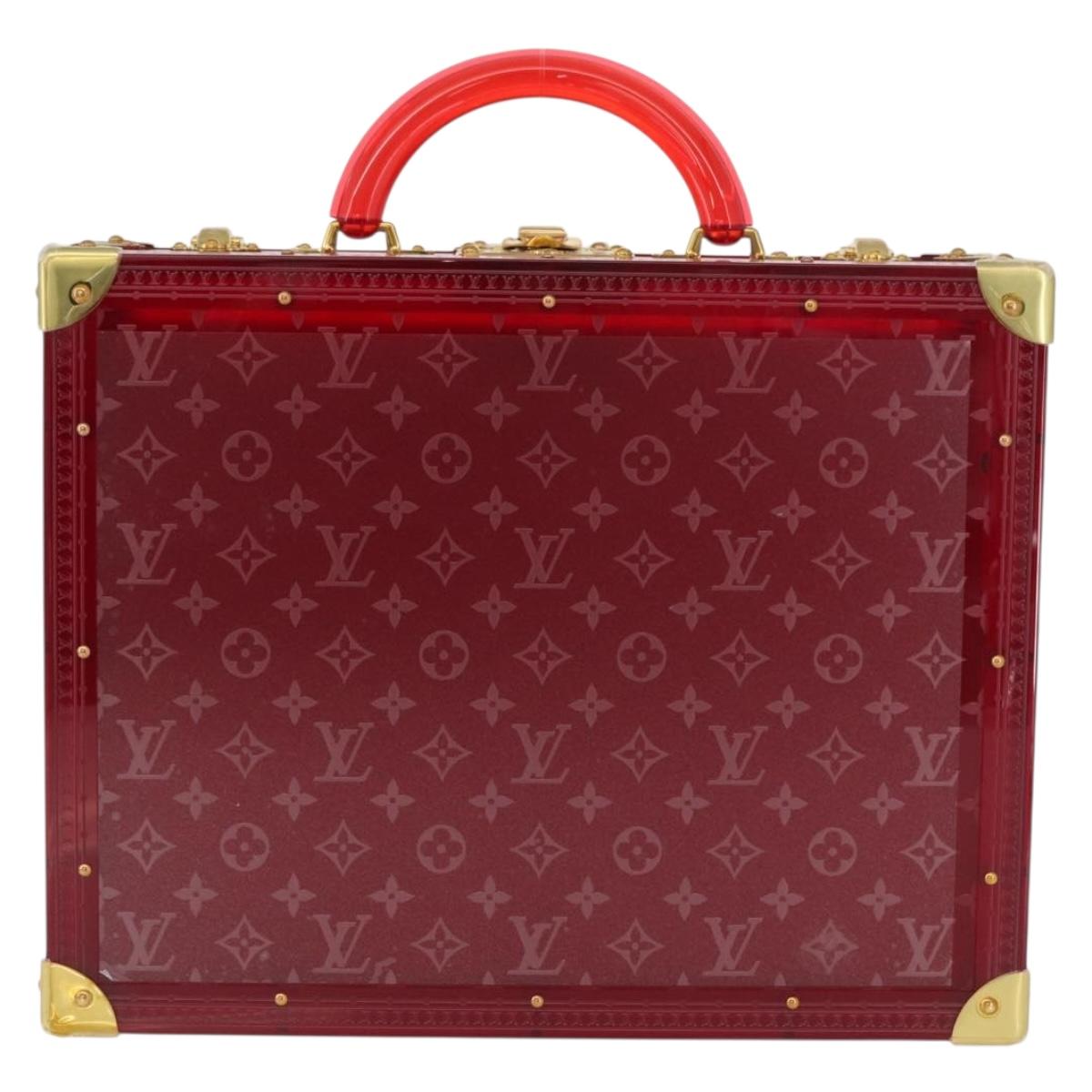 LOUIS VUITTON Monogram See Through Cotoville 40 Trunk Glass M13182