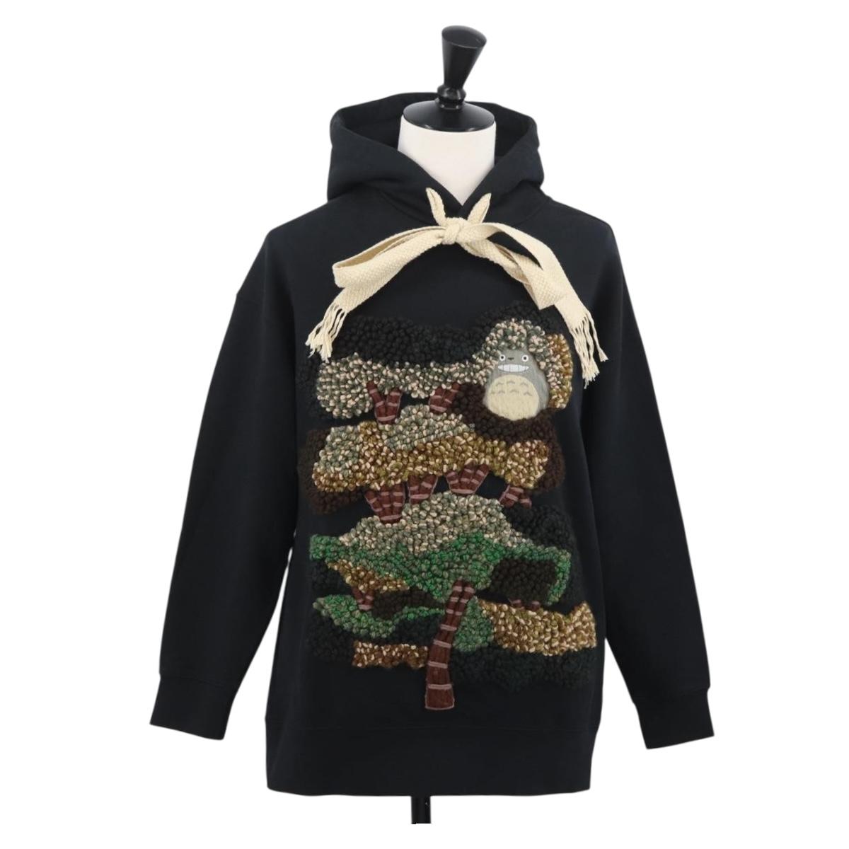LOUIS VUITTON HERMES GUCCI LOEWE ショッパー LOEWE × Studio Ghibli Hoodie My Neighbor Totoro Cotton S Black