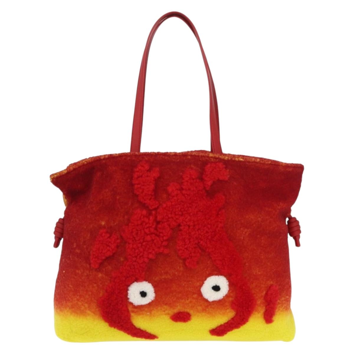 LOEWE × Studio Ghibli Howl's Moving Castle Flamenco Clutch XL Red