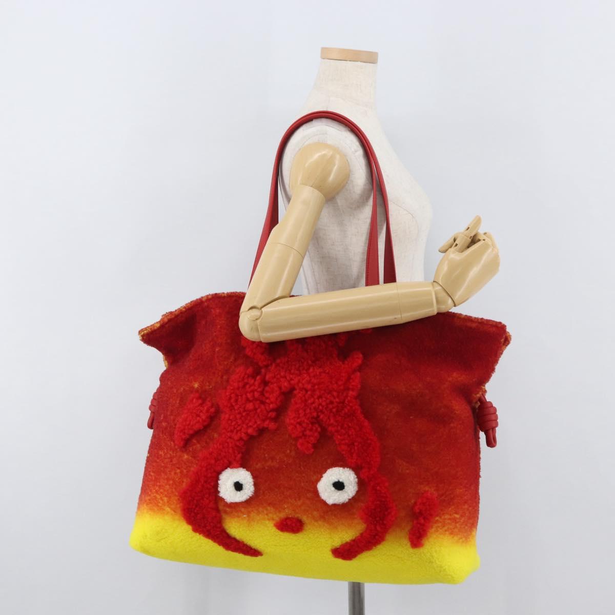 LOEWE × Studio Ghibli Howl's Moving Castle Flamenco Clutch XL Red