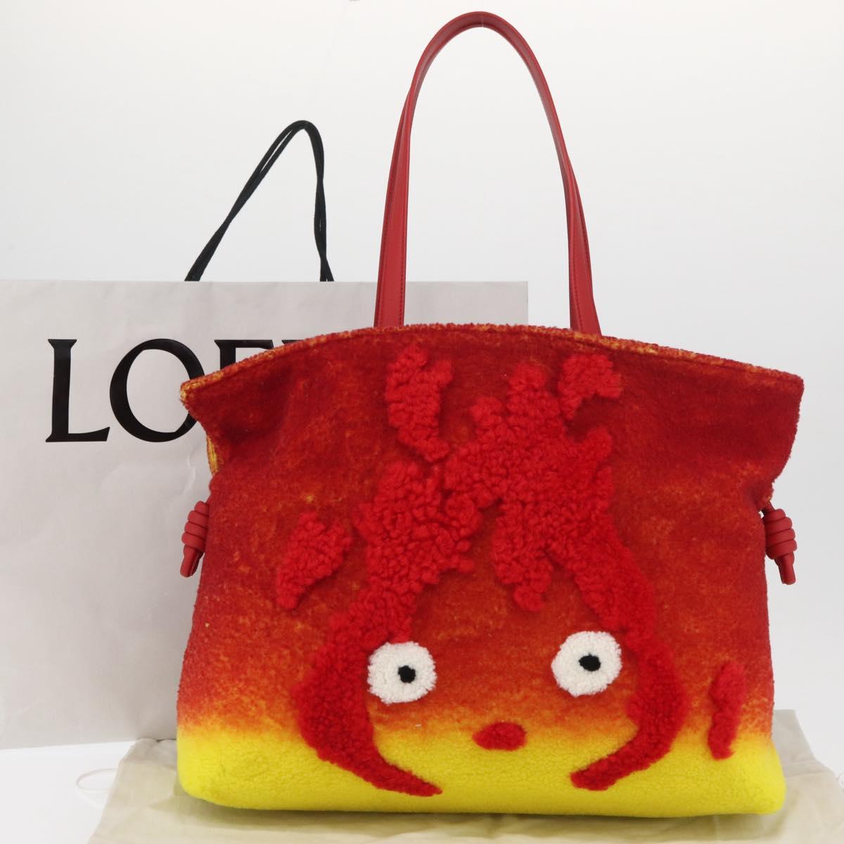 LOEWE × Studio Ghibli Howl's Moving Castle Flamenco Clutch XL Red
