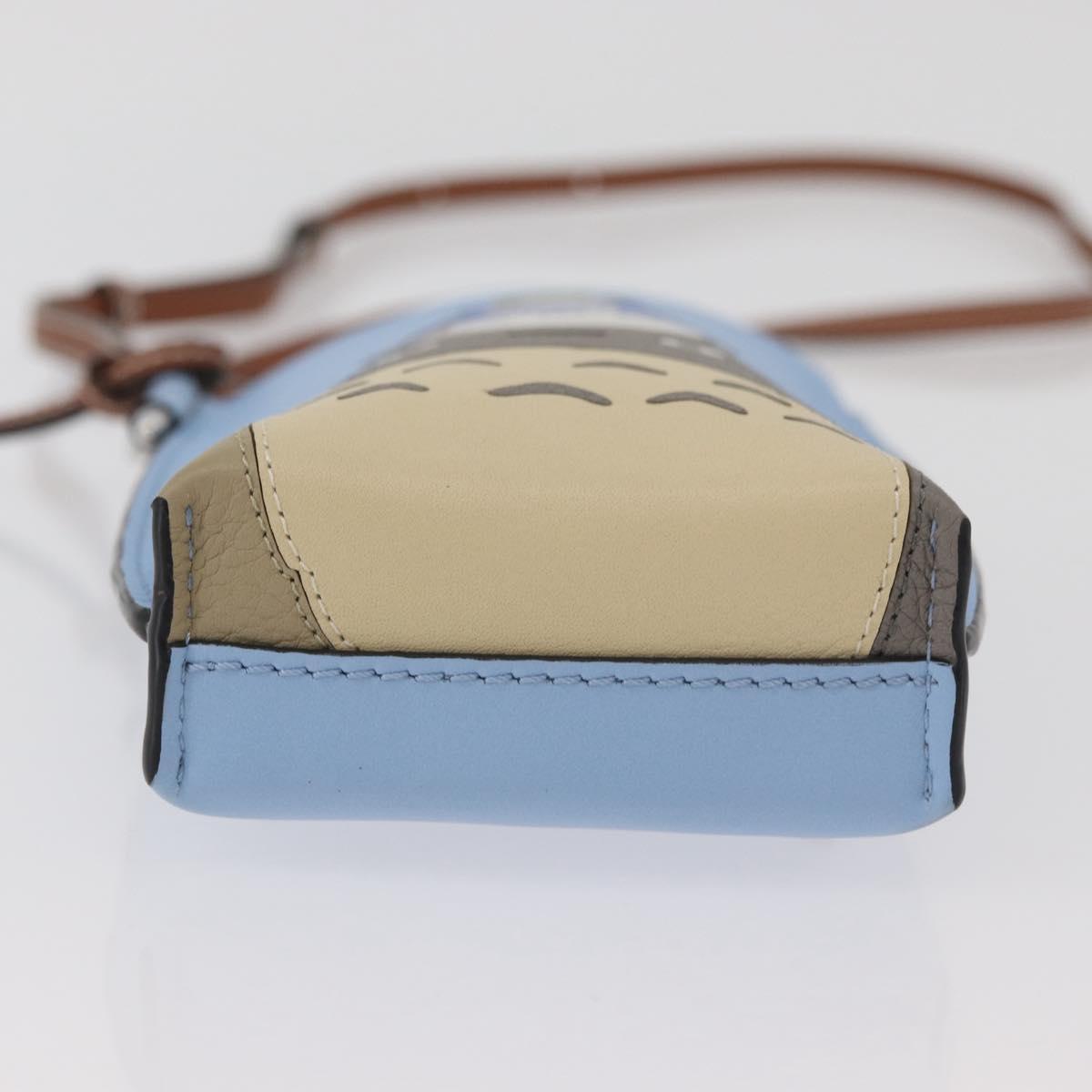 LOEWE LOEWE × Studio Ghibli My Neighbor Totoro Pouch Leather Blue
