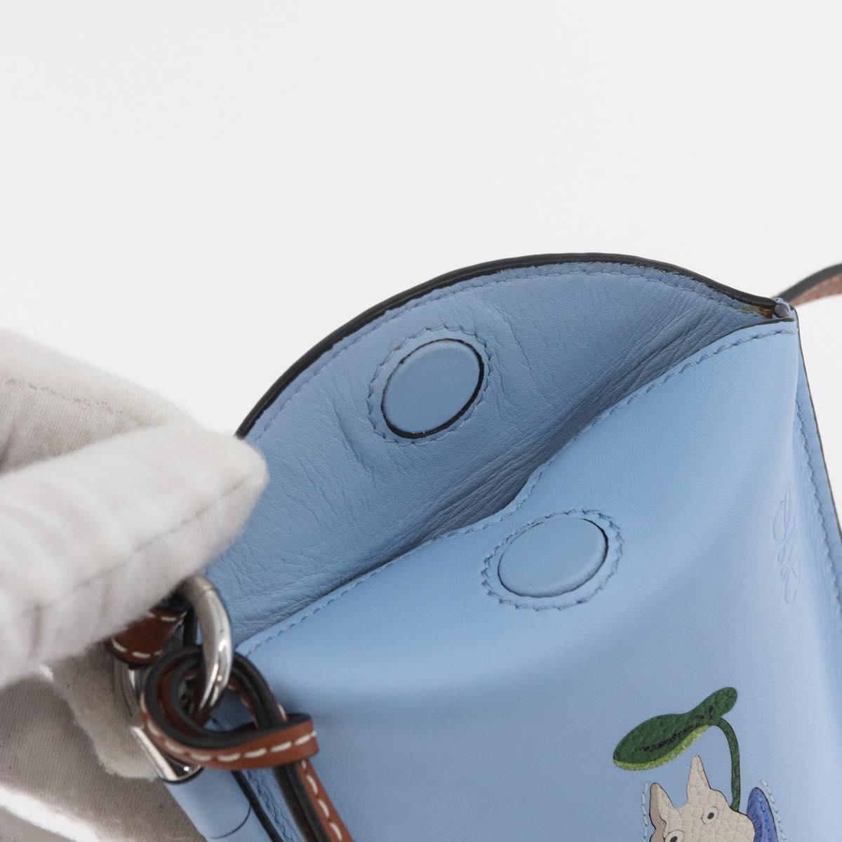 LOEWE LOEWE × Studio Ghibli My Neighbor Totoro Pouch Leather Blue 