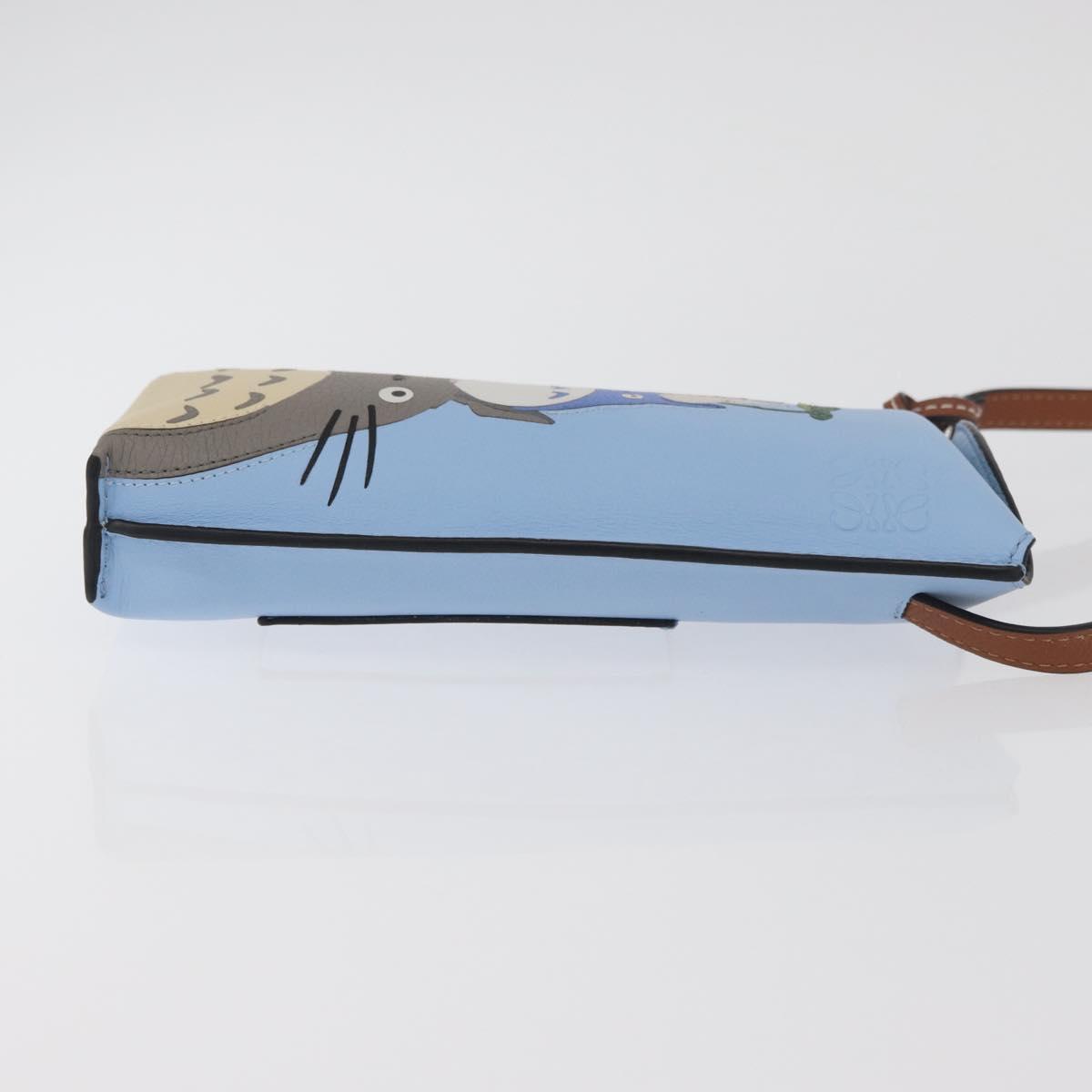 LOEWE LOEWE × Studio Ghibli My Neighbor Totoro Pouch Leather Blue
