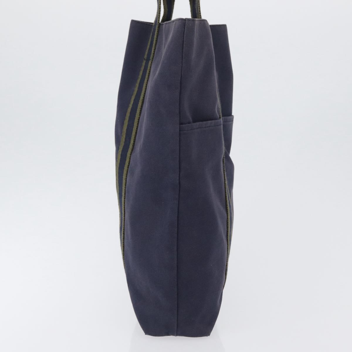 バッグ HERMES Fourre Tout Cabass Hand Bag Canvas Navy Auth 168818 | eBay