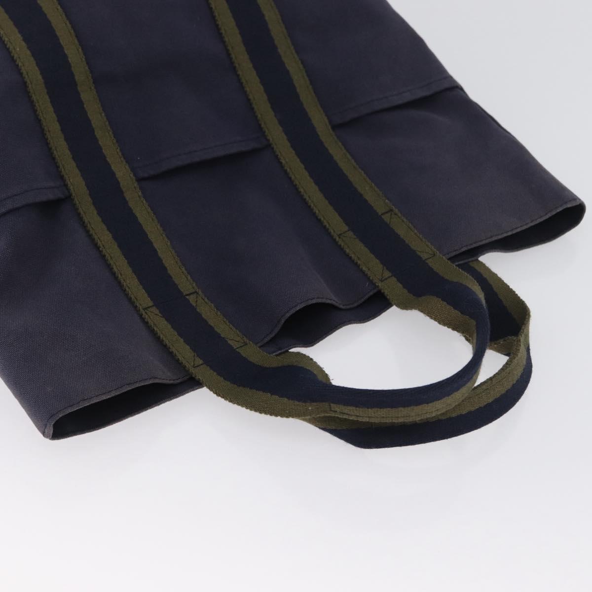 バッグ HERMES Fourre Tout Cabass Hand Bag Canvas Navy Auth 168818 | eBay