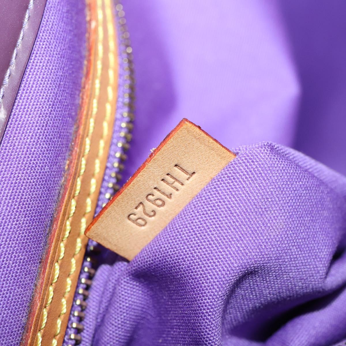 LOUIS VUITTON Monogram Vernis Reade GM Tote Bag Purple M91085 LV 