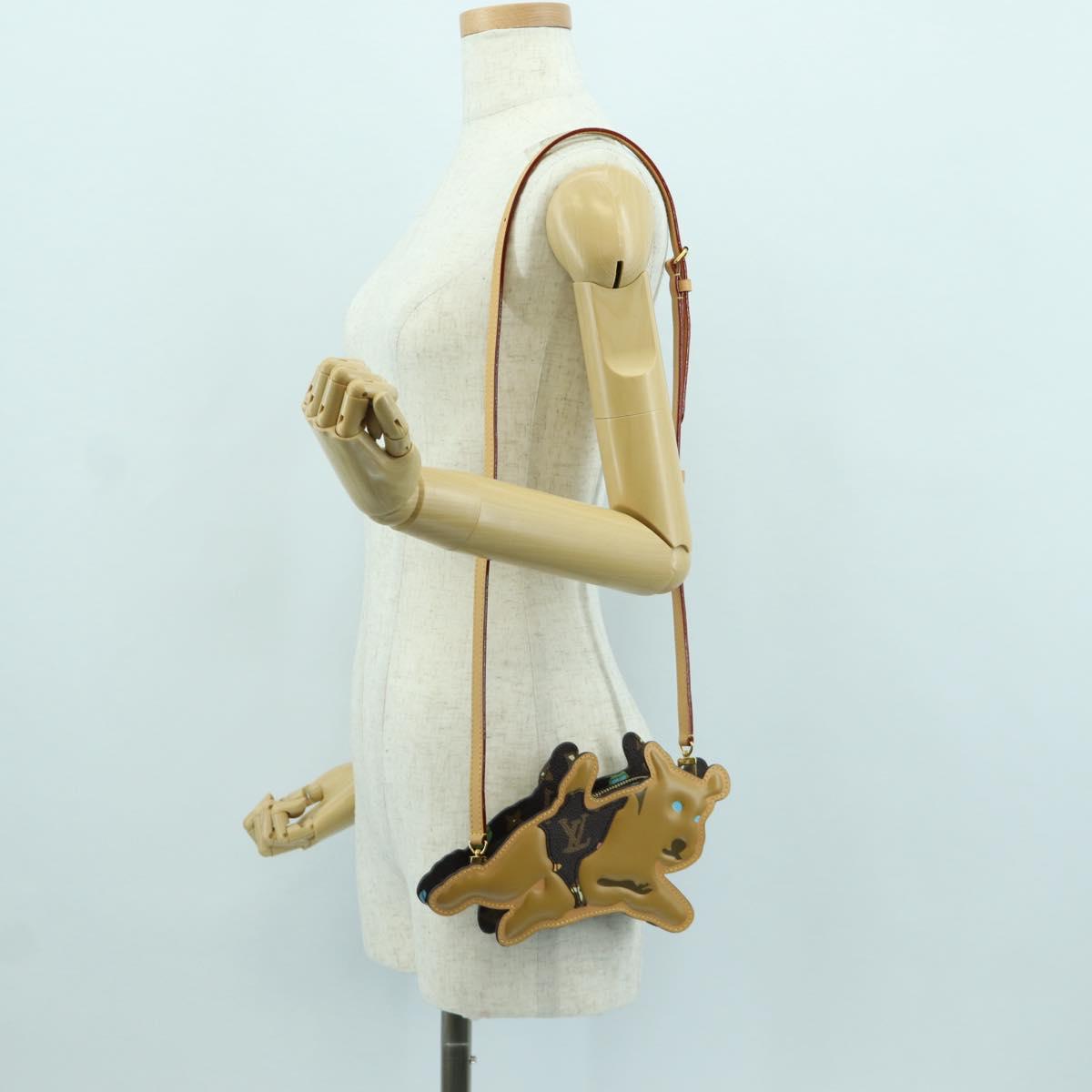 LOUIS VUITTON Monogram Craggy Dog On Strap Shoulder Bag M83342 LV