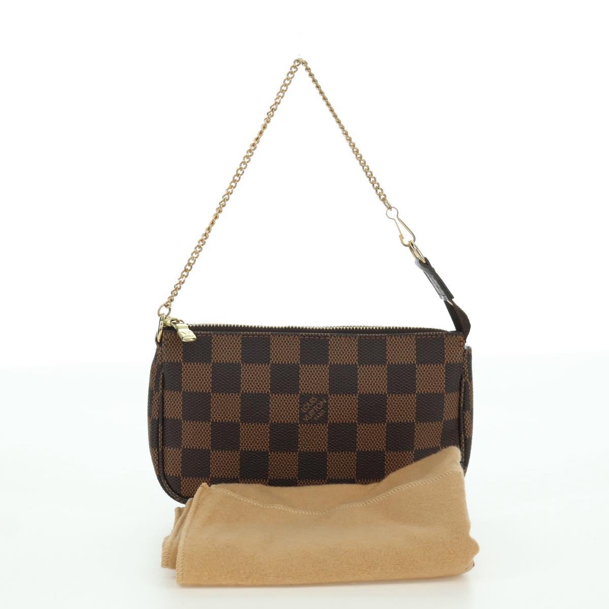 LOUIS VUITTON Damier Ebene Mini Pochette Accessoires Pouch N58009 