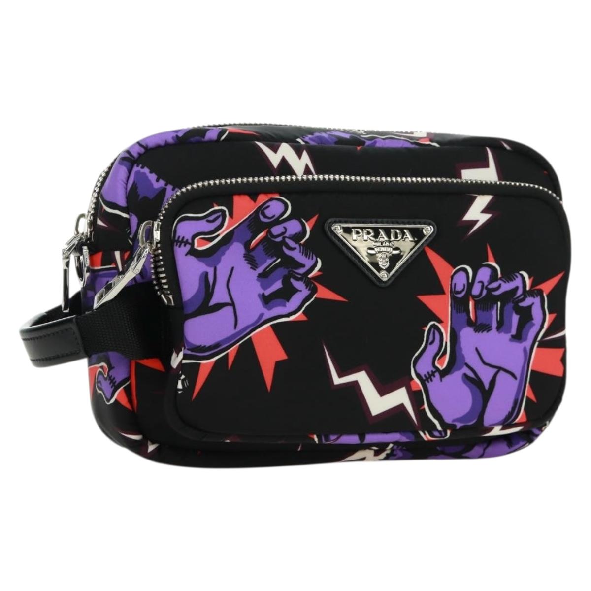 PRADA Universal Studio Collaboration Frankenstein Bag Nylon Purple