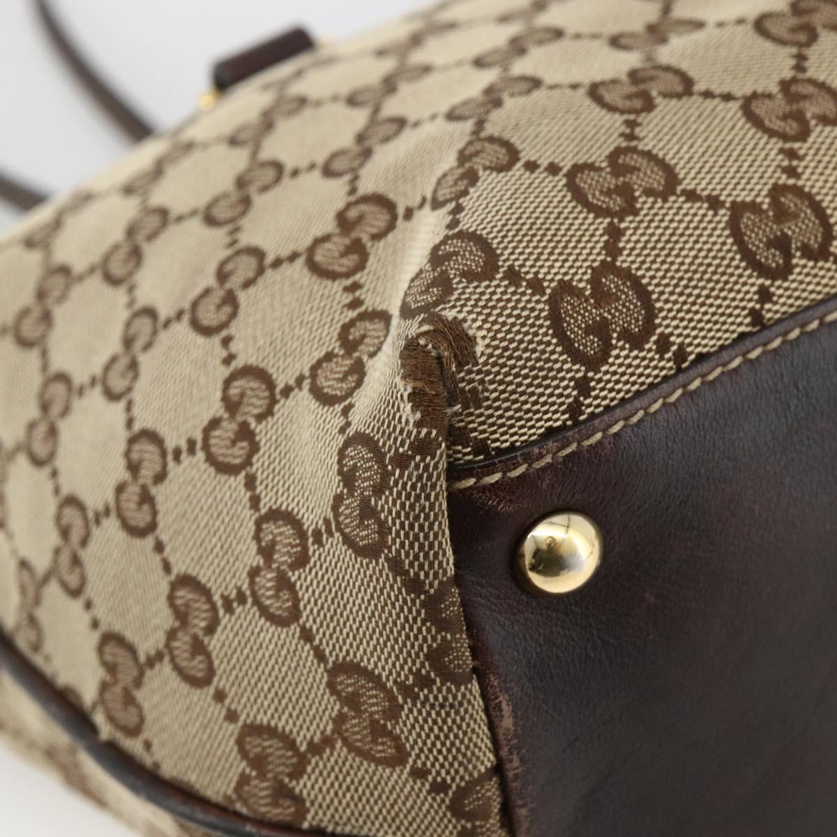 GUCCI GG Canvas Abbey Tote Bag Beige Gold 169946 Auth 173390 | eBay
