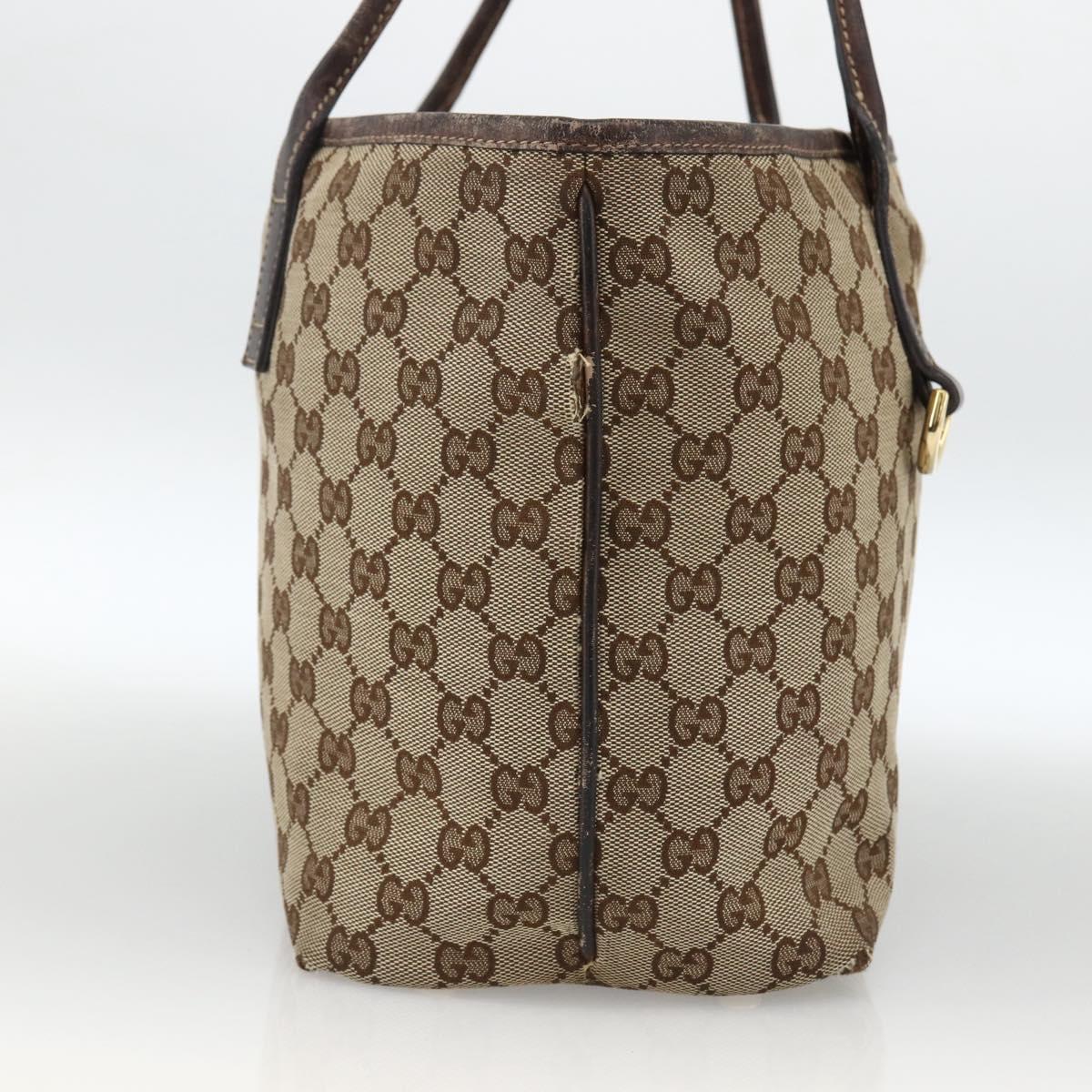 GUCCI GG Canvas Abbey Tote Bag Beige Gold 169946 Auth 173390 | eBay