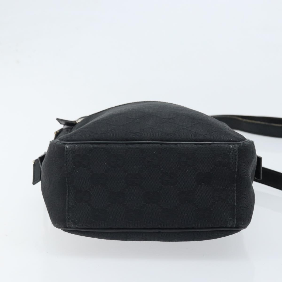 GUCCI GG Canvas Shoulder Bag Black Silver 03136 Auth 173686 | eBay