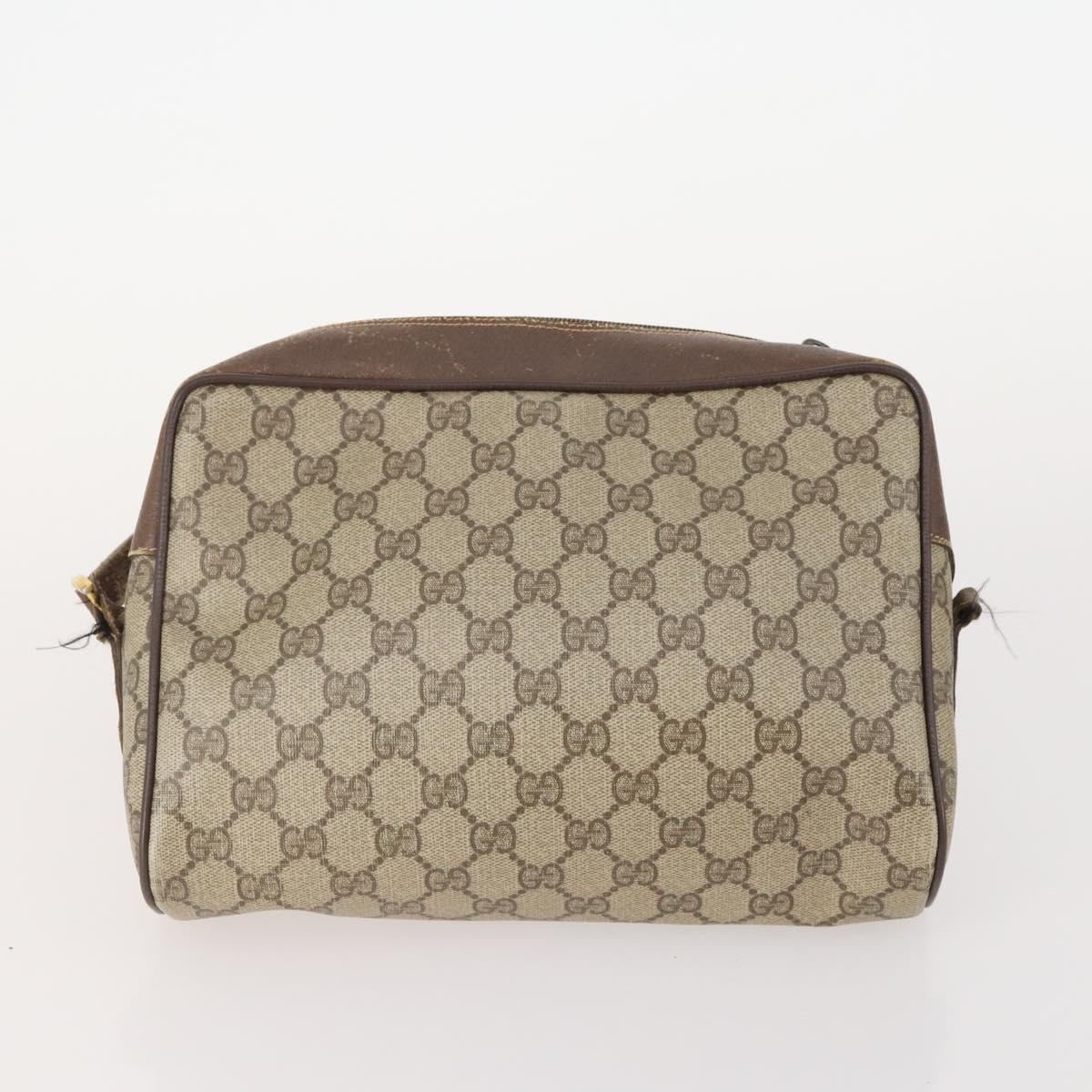 GUCCI GG Canvas Shoulder Bag PVC 5 Set Black Beige Auth 174402 | eBay