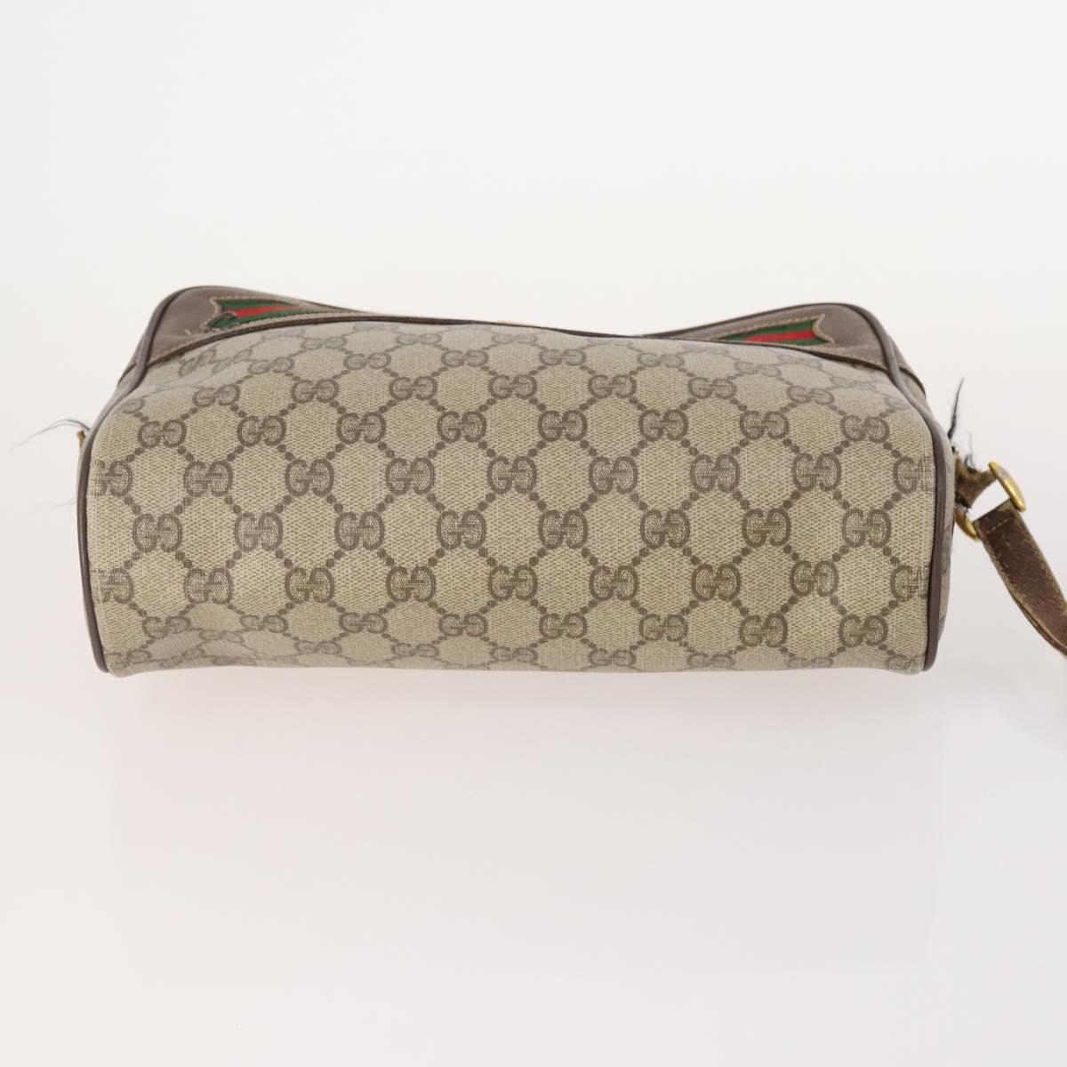GUCCI GG Canvas Shoulder Bag PVC 5 Set Black Beige Auth 174402 | eBay