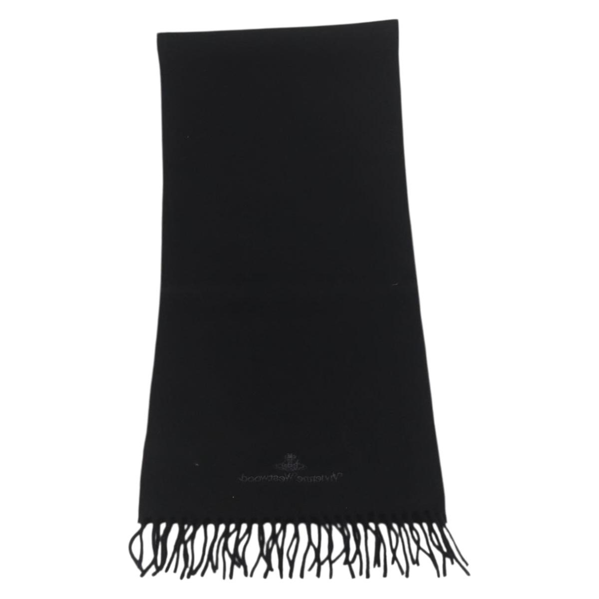 Vivienne Westwood Scarf Wool Black Auth 174655 | eBay