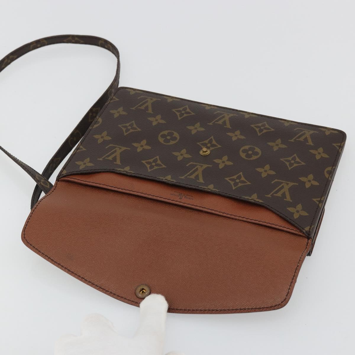 LOUIS VUITTON Monogram Double Rabat Shoulder Bag M51815 LV Auth