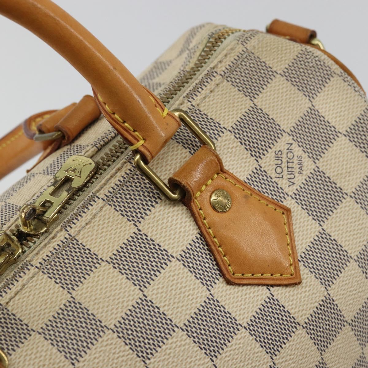 LOUIS VUITTON Damier Azur Speedy Bandouliere 25 Hand Bag N41000 LV