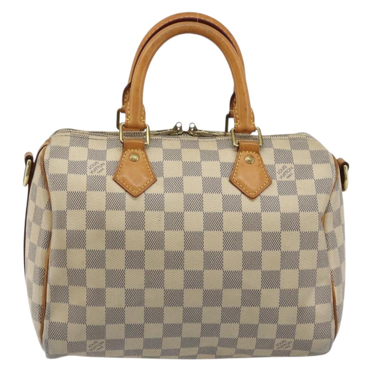 LOUIS VUITTON Damier Azur Speedy Bandouliere 25 Hand Bag N41000 LV