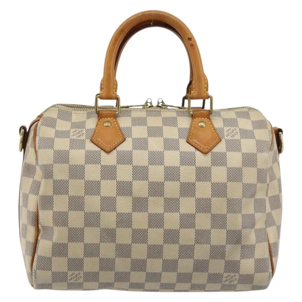 LOUIS VUITTON Damier Azur Speedy Bandouliere 25 Hand Bag N41000 LV
