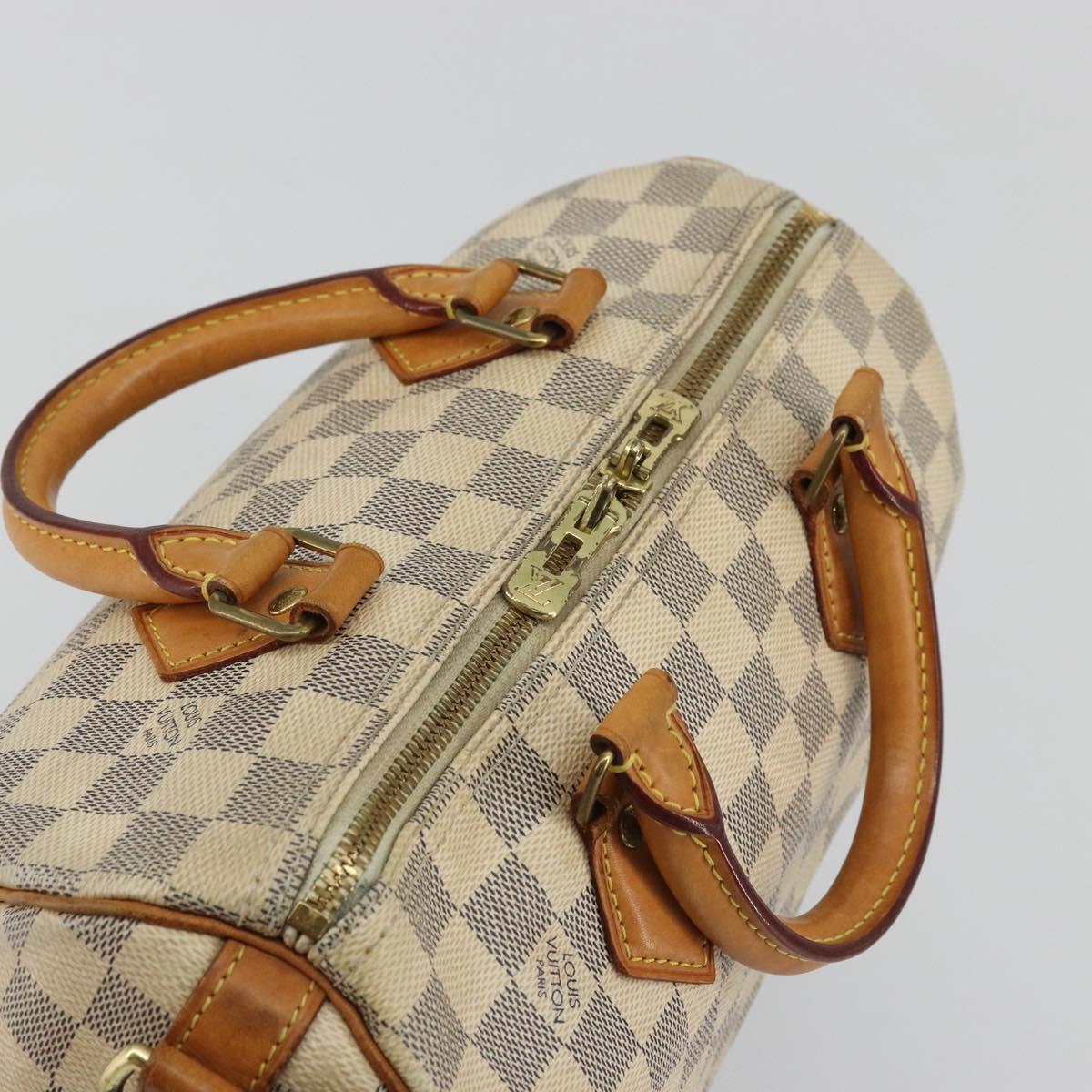 LOUIS VUITTON Damier Azur Speedy Bandouliere 25 Hand Bag N41000 LV