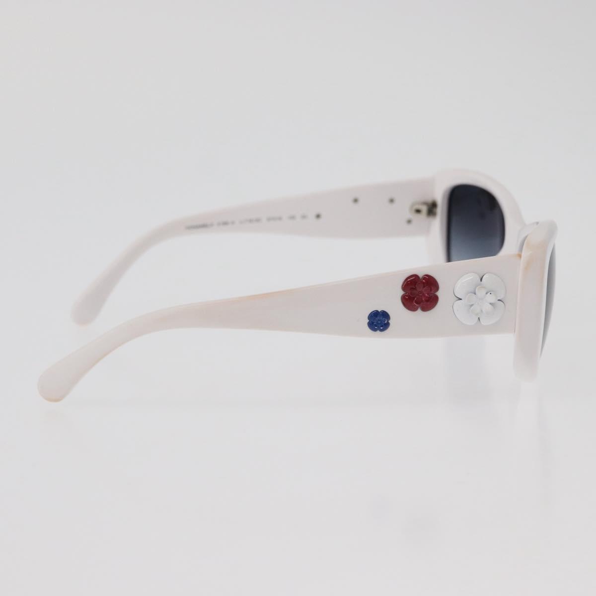 CHANEL Camelia Sunglasses Plastic White 5186-A CC Auth 176109A | eBay