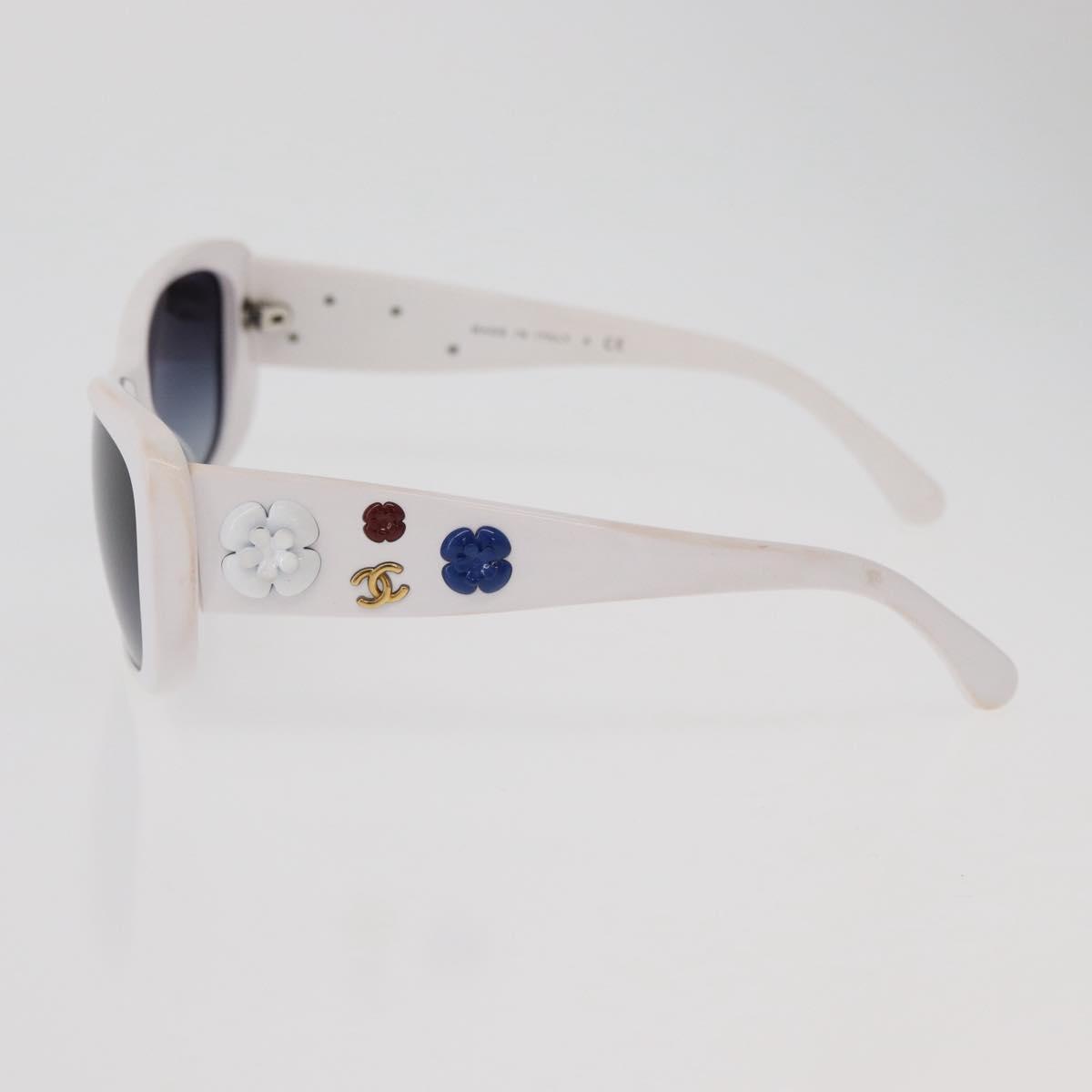 CHANEL Camelia Sunglasses Plastic White 5186-A CC Auth 176109A | eBay