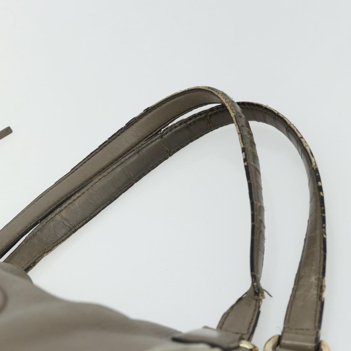 GUCCI Soho Hand Bag Leather Gray Gold 282309 Auth 178647 | eBay