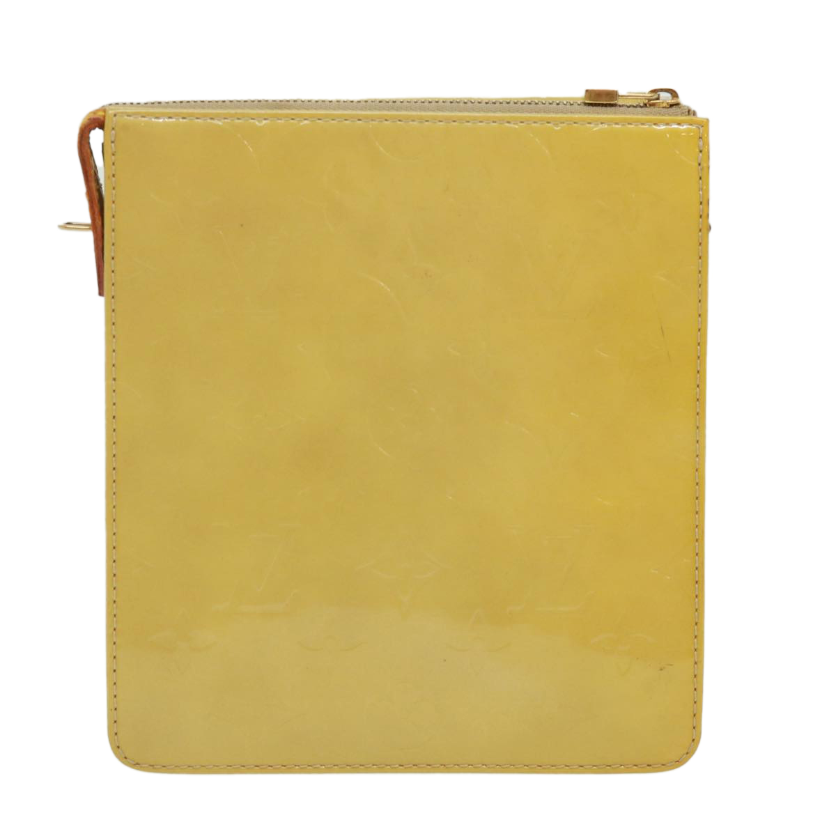 Louis+Vuitton+Motto+Shoulder+Bag+Yellow+Leather+Monogram+Vernis for sale  online