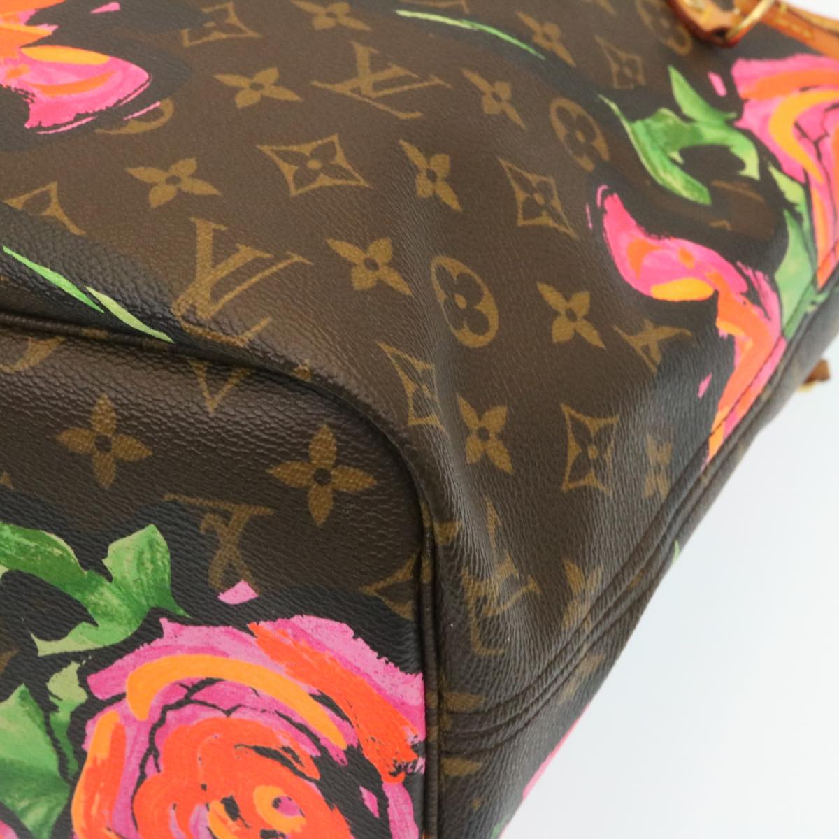 LOUIS VUITTON Monogram Rose Neverfull MM Tote Bag M48613 LV Auth