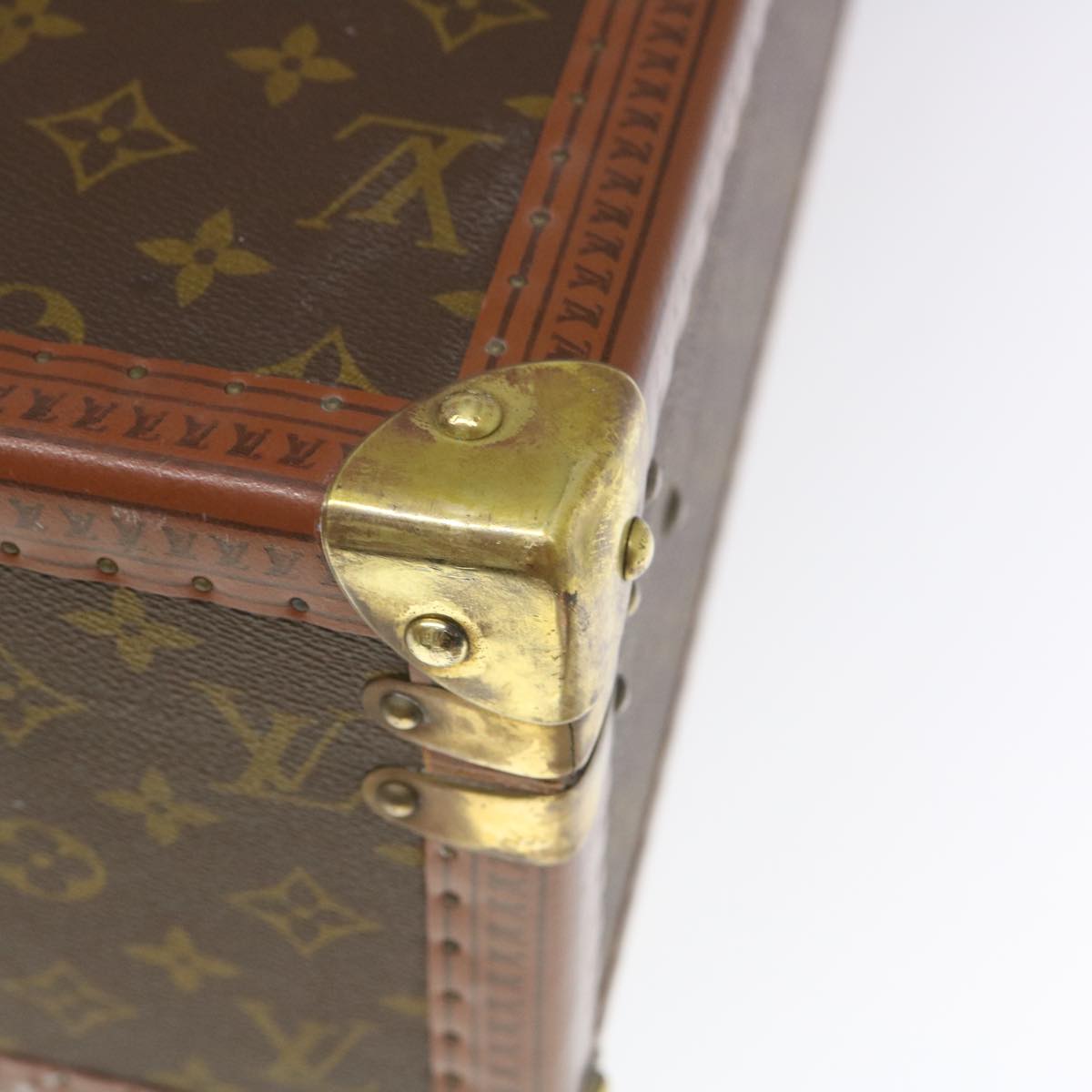 LOUIS VUITTON Monogram Bisten 80 Trunk Vintage M21224 LV Auth