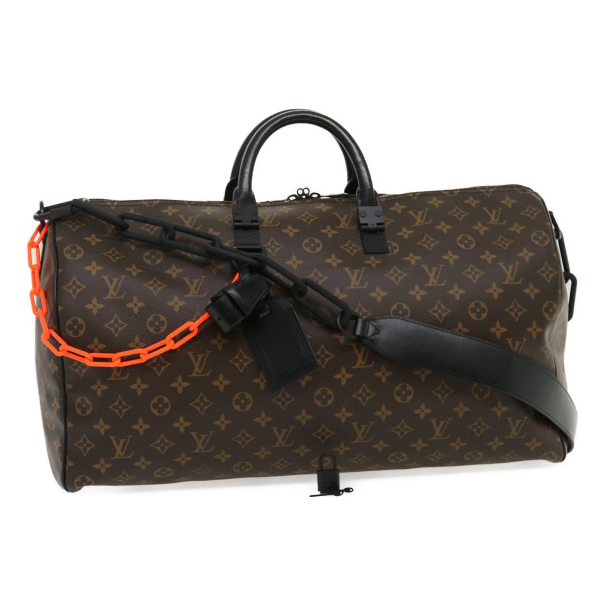 LOUIS VUITTON Monogram Virgil Abloh Keepall Band 50 BostonBag