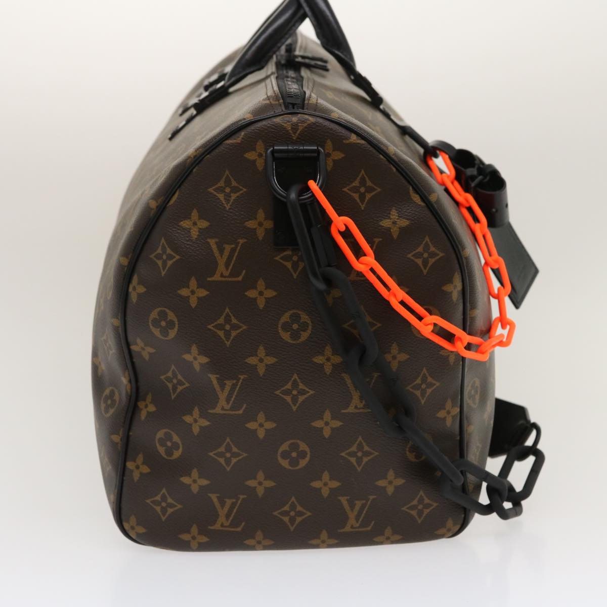 LOUIS VUITTON Monogram Virgil Abloh Keepall Band 50 BostonBag M44471 Auth  29582S