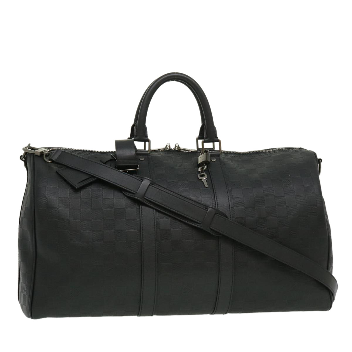 バッグ Louis vuitton keepal 45 Louis Vuitton Keepall Bandouliere 45 Damier Nemeth Red Rope