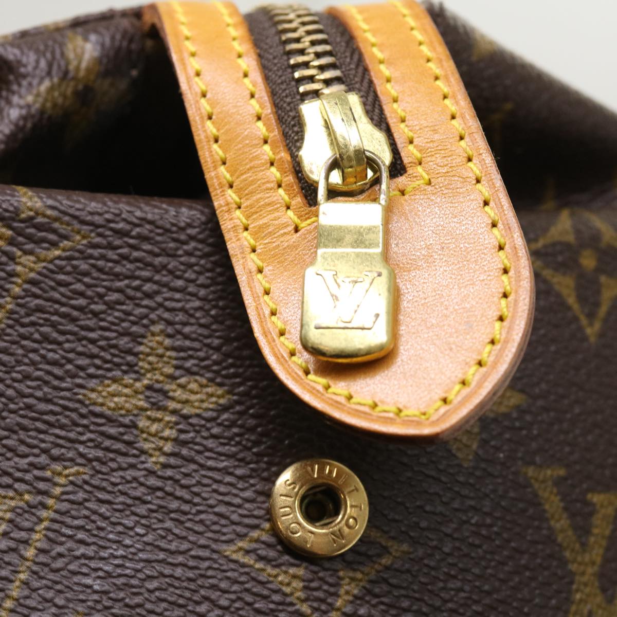 LOUIS VUITTON Monogram Trousse Patte Pression Cosmetic Pouch