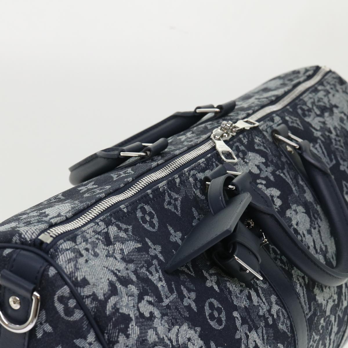 LOUIS VUITTON Monogram Tapestry Keepall Bandouliere 50 Boston