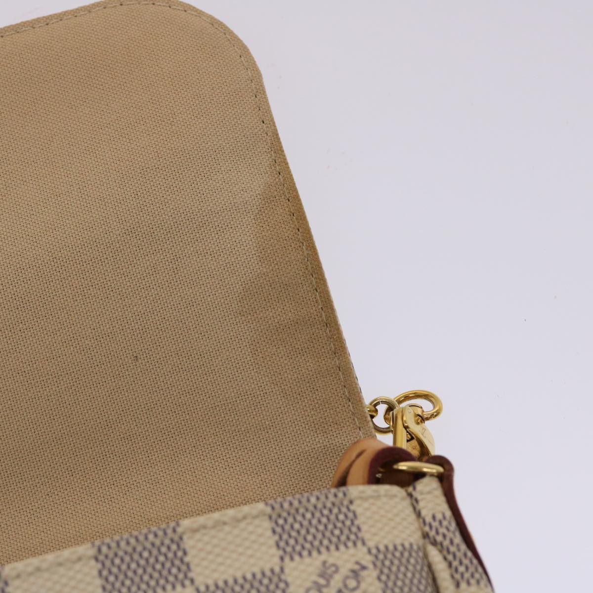 LOUIS VUITTON Damier Azur Favorit PM Shoulder Bag 2way