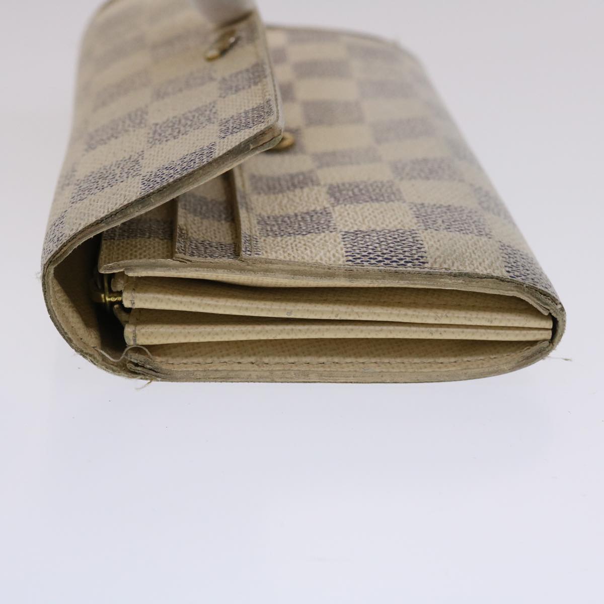 LOUIS VUITTON Damier Azur Portefeuille Sarah Long Wallet N63208 LV