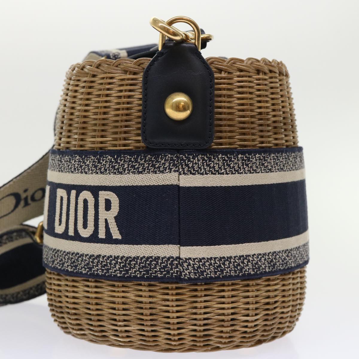 Christian Dior Trotter Canvas Backpack PVC Blue Silver Auth bs31270 Christian Dior Backpack Leather Blue Auth BA875AV ref  main image 3