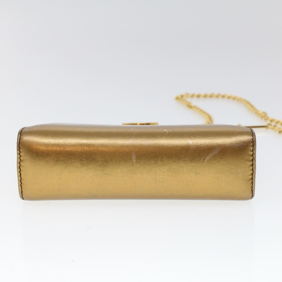 Salvatore Ferragamo ゴールド クラッチバッグ Salvatore Ferragamo Gold 'Ginny' Clutch ○ Labellov ○ Buy and