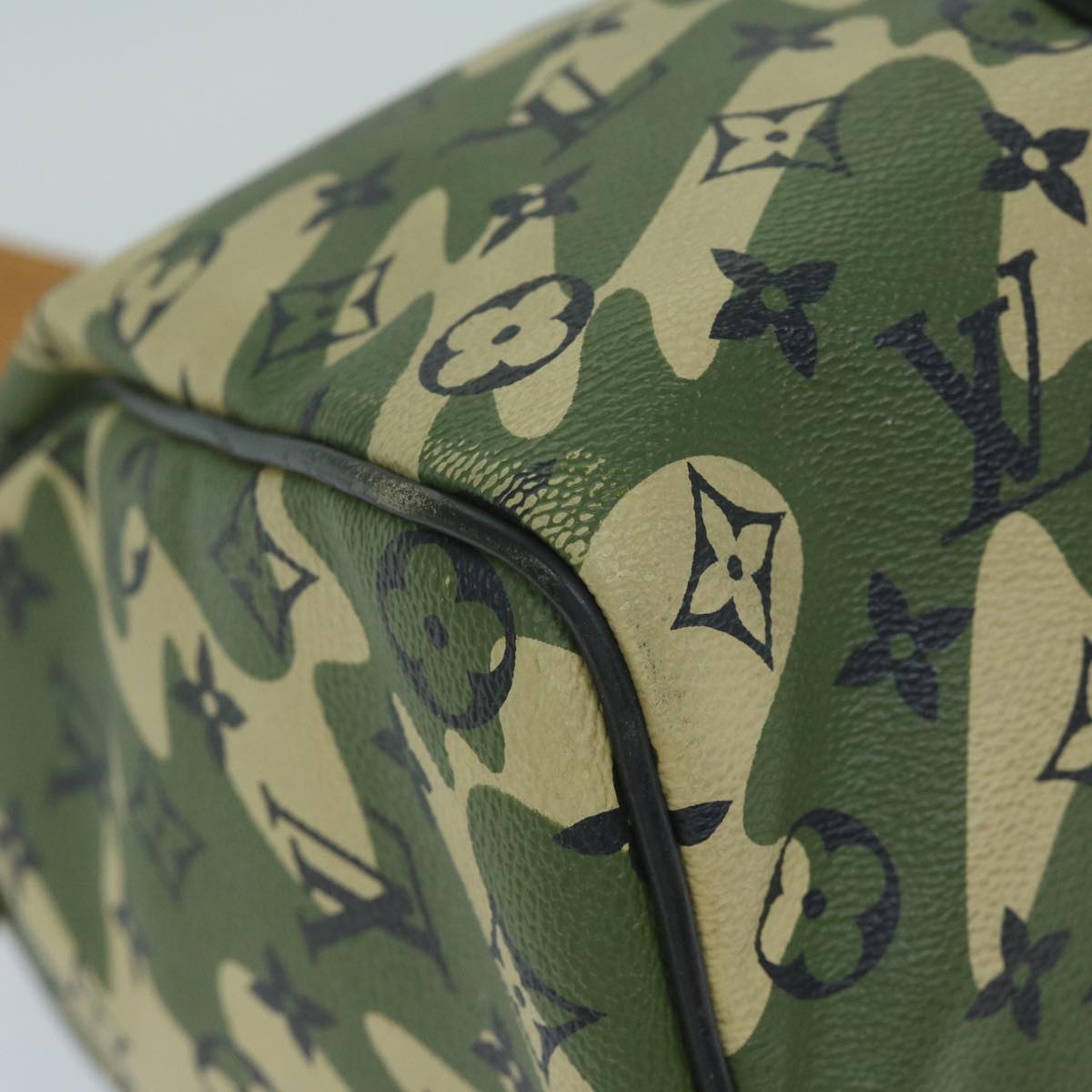 LOUIS VUITTON Camouflage Takashi Murakami Speedy 35 Hand Bag