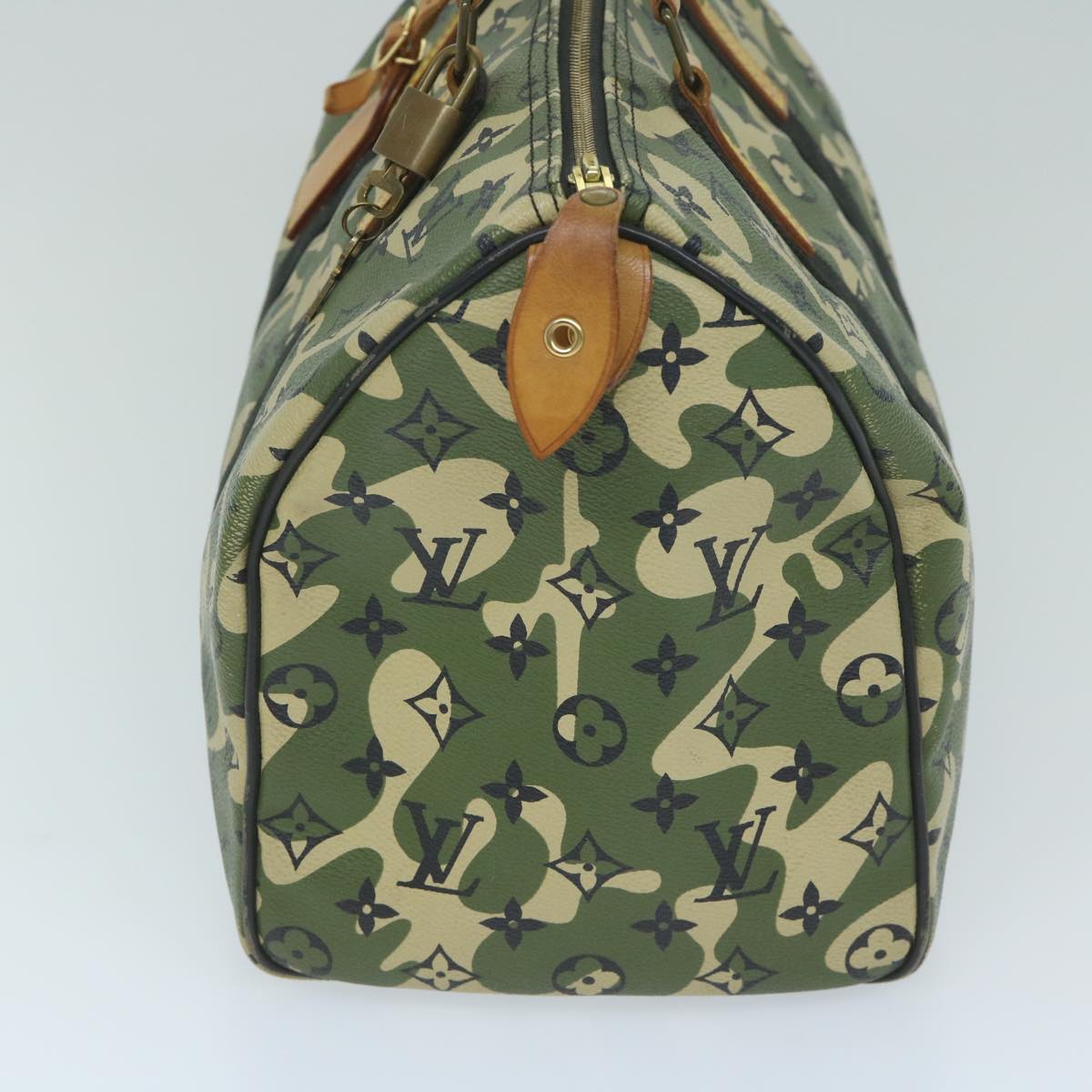 LOUIS VUITTON Camouflage Takashi Murakami Speedy 35 Hand Bag