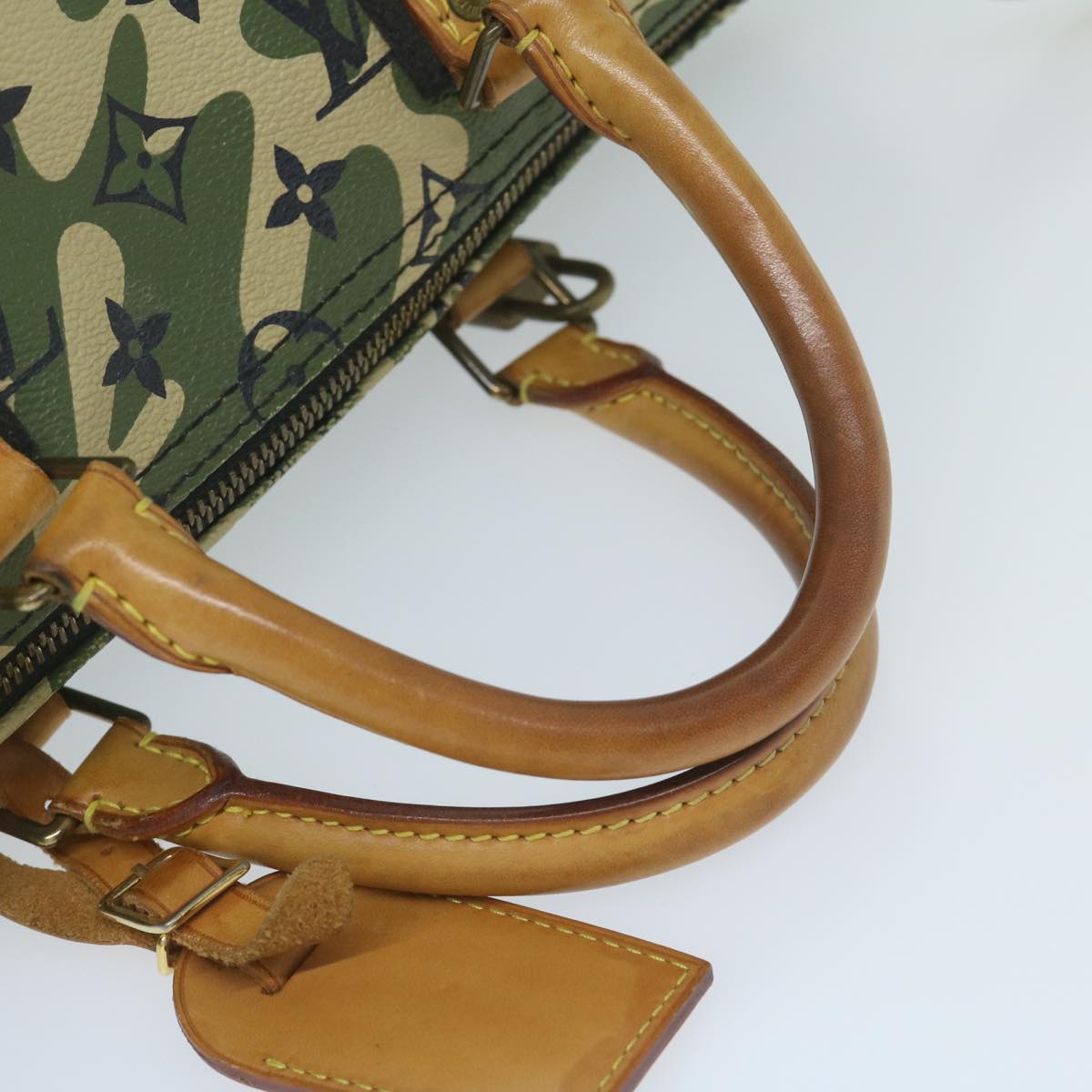 LOUIS VUITTON Camouflage Takashi Murakami Speedy 35 Hand Bag