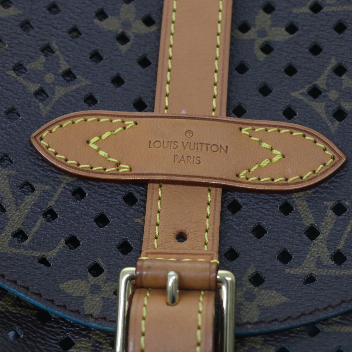 LOUIS VUITTON Monogram Perfo Saumur 30 Shoulder Bag M93998
