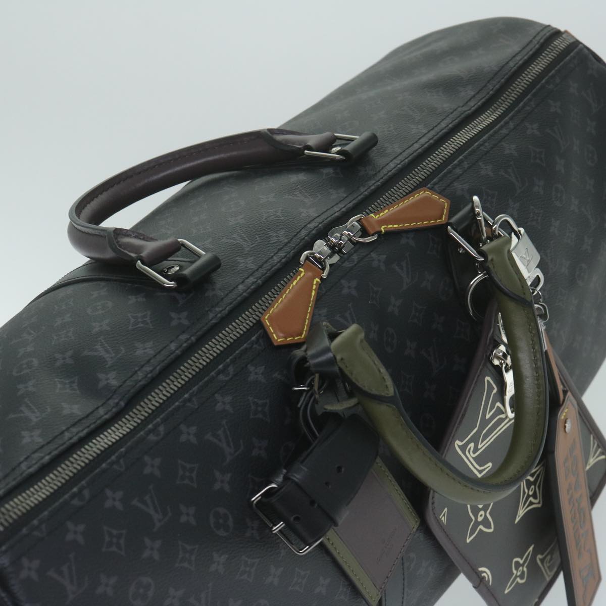 Louis Vuitton エクリプス LOUIS VUITTON Monogram Eclipse Keepall Bandouliere 50 Bag M56856