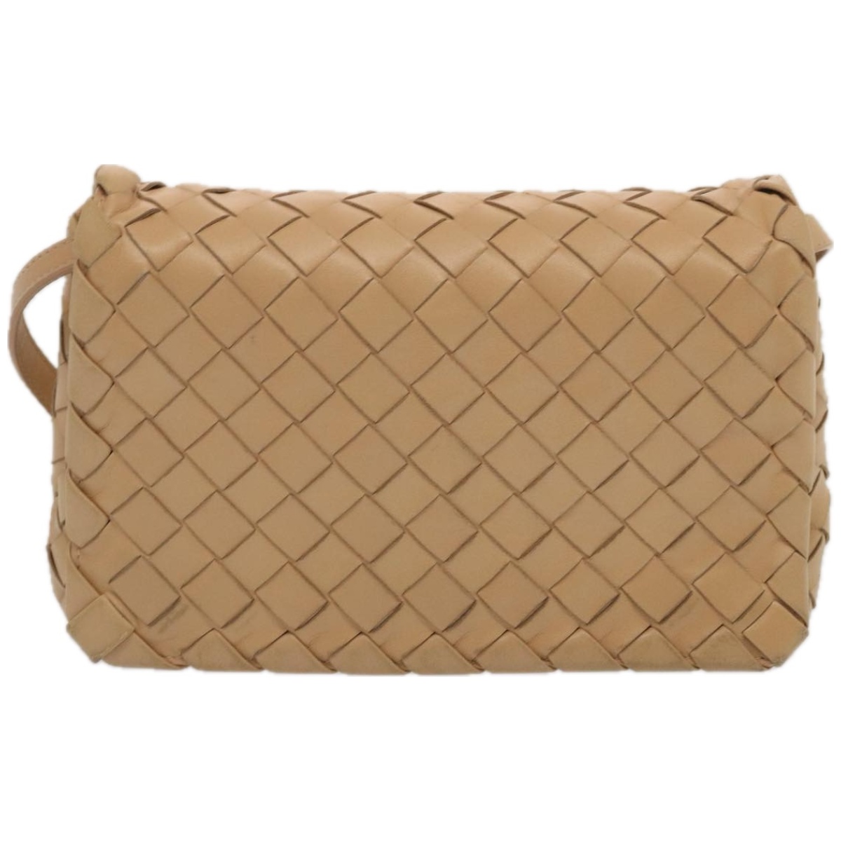 Bottega Veneta Vintage Intercciato Leather Tassel Messenger