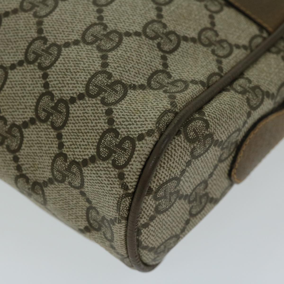 ゆりページ GUCCI GG Supreme Web Sherry Line Shoulder Bag PVC Beige 68 02 005